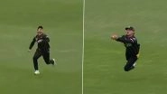 Stunner! Nathan Smith Takes a Diving Catch To Dismiss Katene Clarke During Wellington vs Northern Districts Super Smash 2023&ndash;24 Match (Watch Video)