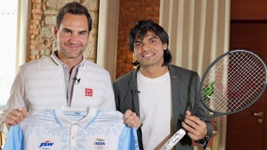 Neeraj Chopra Meets Tennis Legend Roger Federer, Says ‘It’s a Dream Come True for Me’