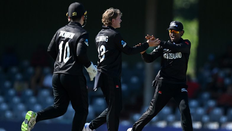 New Zealand vs Afghanistan Free Live Streaming Online ICC Under-19 Cricket World Cup 2024: How To Watch Free Live Telecast of NZ U19 vs AFG U19 CWC Match on TV