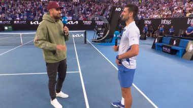 'And Hang Upside Down...' Novak Djokovic Provides Hilarious Tip to Nick Kyrgios on How To Win a Grand Slam As Duo Have Fun Chat at Australian Open 2024, Video Goes Viral