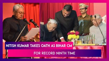 Nitish Kumar Takes Oath As Bihar Chief Minister For Record Ninth Time, Leaves INDIA Bloc To Join BJP-Led Nda