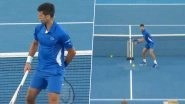 Steve Smith Tries Hand at Tennis, Novak Djokovic Smashes &lsquo;Six&rsquo; in Sports Interplay Ahead of Australian Open 2024