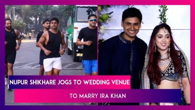 Nupur Jogs To Wedding Venue To Marry Ira Khan, Who Stuns In Dhoti Pants & Kolhapuri Chappals