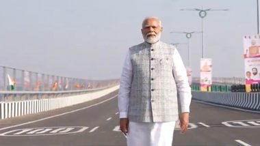 PM Modi Shares Atal Setu Inauguration Highlight Video, Gives Glimpse of India's Longest Sea Bridge, a Pioneering Project That Will Transform Infrastructure in Mumbai