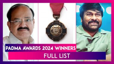 Padma Awards 2024 Winners: Venkaiah Naidu, Chiranjeevi, Vyjayanthimala, Mithun Chakraborty Among 132 Recipients; Check Full List