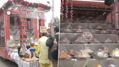 Prachin Petha for Ram Mandir: 'Prachin Petha' of 56 Varieties Reaches Ayodhya From Agra Ahead of Ram Mandir Inauguration (Watch Video)