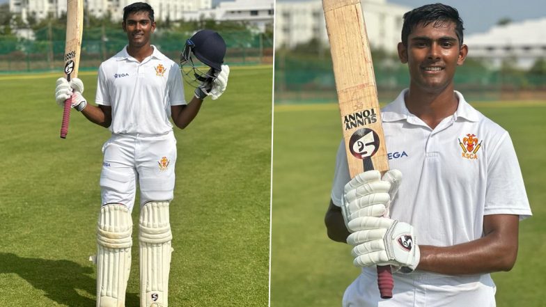 Prakhar Chaturvedi Becomes First Player to Score 400 in Cooch Behar Trophy Final, Scores 404 Not Out in Karnataka vs Mumbai