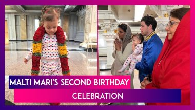 Priyanka Chopra & Nick Jonas Celebrate Daughter Malti Marie's Second Birthday By Offering Prayers At Temple In LA