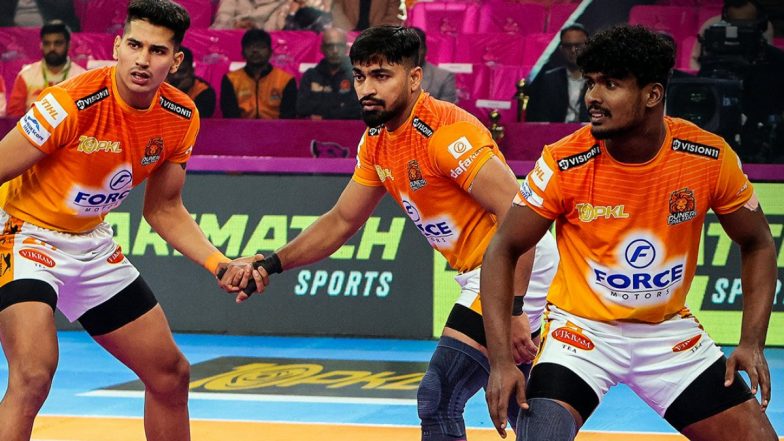 How to Watch Jaipur Pink Panthers vs Puneri Paltan PKL 2023-24 Live Streaming Online on Disney+ Hotstar? Get Live Telecast of Pro Kabaddi League Season 10 Match and Score Updates on TV