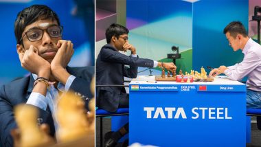 R Praggnanandhaa Surpasses Viswanathan Anand to Become India's No 1 Ranked Chess Player, Achieves Feat With Victory Over World Champion Ding Liren in Tata Steel Masters 2024
