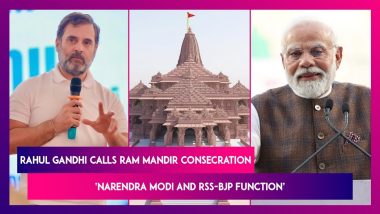 ‘Narendra Modi And RSS-BJP Function’: Rahul Gandhi Says Congress Not Attending Ram Mandir Consecration As BJP Turned It Into Political Event
