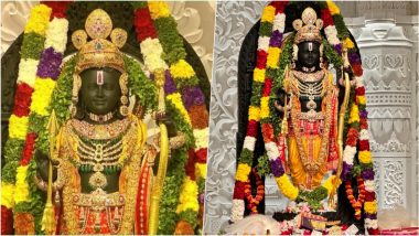 Ram Lalla Idol HD Images Download for WhatsApp DP and Status: Ayodhya Ram Mandir Pics, Greetings and Shree Ram Ji Wallpapers To Celebrate the Historic Moment