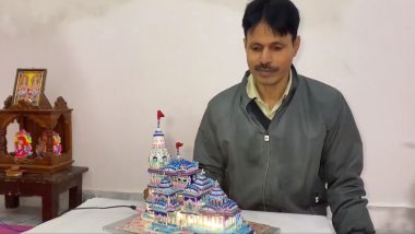 Ram Mandir in Gold, Silver and Diamonds: National Award-Winning Craftsman Kunj Bihari Singh Makes Unique Replica of Ayodhya's Ram Temple (Watch Video)