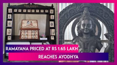 Ram Mandir Pran Pratishtha Ceremony: Ramayana Priced At Rs 1.65 Lakh Reaches Ayodhya Ahead Of The Grand Inauguration