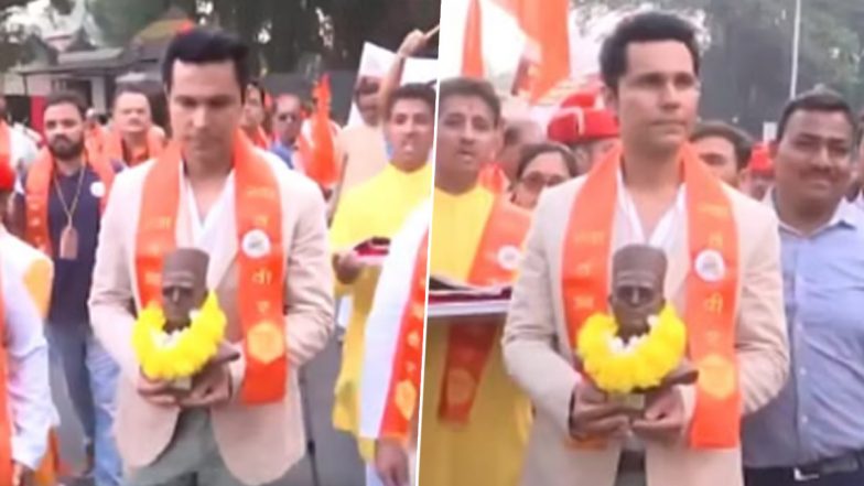 Swatantrya Veer Savarkar: Randeep Hooda Flags off Swatantraveer Savarkar Mukti Shatabdi Yatra From Yerwada Central Jail, Pune (View Pics)