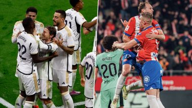 La Liga 2023–24: Real Madrid Grinds Out 1–0 Win Over Mallorca To Lead Table, Girona Seizes Victory in Thrilling 4–3 Clash Against Atletico Madrid (Goals Video Highlights)