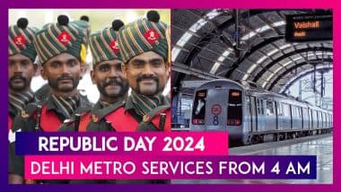 Republic Day 2024 Celebrations In National Capital: Delhi Metro Services To Function From 4 AM On All Its Lines On January 26