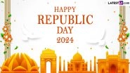 Happy Republic Day 2024 Wishes and HD Images: WhatsApp Stickers, GIF Images, Wallpapers and SMS for the 75th Republic Day of India