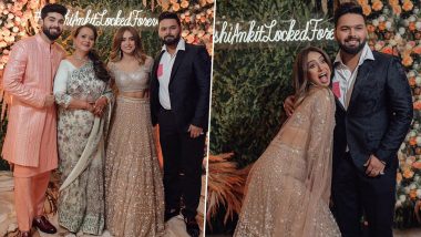 Rishabh Pant Shares Heartfelt ‘Congratulations Sis’ Message Alongside Sister’s Engagement Photos on Social Media (View Pic)