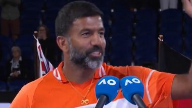 'I'm at Level 43, Not Age….' Rohana Bopanna's Heartfelt Winning Speech After Australian Open 2024 Men's Doubles Title Win Goes Viral (Watch Video)