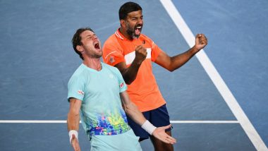 Rohan Bopanna-Matthew Ebden Pair Win Australian Open 2024 Men’s Doubles Title, Beat Italy's Simone Bolelli-Andrea Vavassori in Final