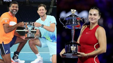 Australian Open 2024 Day 14 Highlights Daily Round-Up and Match Results: Aryna Sabalenka Defends Women’s Singles Crown, Rohan Bopanna Wins Historic Men’s Doubles Title With Matthew Ebden
