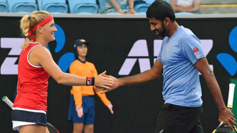 Rohan Bopanna and Timea Babos vs Maximo Gonzalez and Nadiia Kichenok, Australian Open 2024 Free Live Streaming Online: How To Watch Live TV Telecast of Aus Open Mixed Doubles First Round Tennis Match?