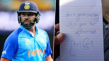 ‘Wish You Lot of Success’, Rohit Sharma Leaves a Special Note and Autograph for Indore’s Beloved Dancing Traffic Cop