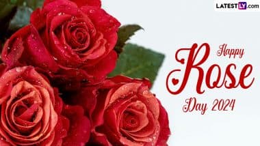 Rose Day 2024 Wishes and Valentine's Day Greetings in Advance: WhatsApp Stickers, GIF Images, HD Wallpapers and SMS for the First Day of Valentine Week