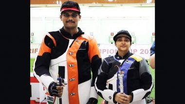 Asian Olympic Qualifiers 2024: Rudrankksh Patil and Mehuli Ghosh Win Gold Medal at 10m Air Rifle Mixed Team Event