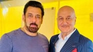 Anupam Kher Meets &lsquo;Tiger&rsquo; Salman Khan, Veteran Actor Shares Pic From Their Meet-and-Greet on Insta