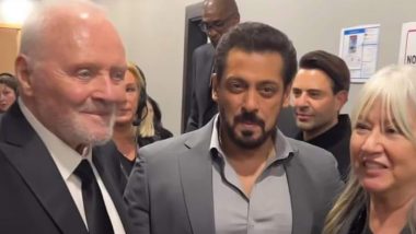 Salman Khan Poses With Anthony Hopkins As He Attends Special Award Function in Riyadh (View Pic)
