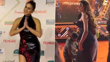 Filmfare Awards 2024: Sara Ali Khan, Janhvi Kapoor Twin in Black, Raise Glam Quotient (Watch Videos)