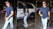 Shah Rukh Khan Clicked at Mumbai Airport! SRK&rsquo;s Ponytail Look Grabs Attention (Watch Video)