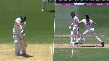 Oops! Broadcaster Goofs-Up, Shows Different Replay With Shan Masood at Non-Striker's End During No-Ball Check Of His Dismissal in AUS vs PAK 3rd Test 2023-24; Video Goes Viral