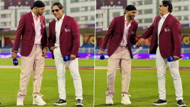 ‘Mujhe Yahan Mil Gaya Mera Cheeta’ Shoaib Akhtar Catches Up With Harbhajan Singh on Sidelines of ILT20 2024, Shares Pictures With Former Indian Cricketer