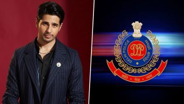 Sidharth Malhotra Reacts To Delhi Police's 'Savage' Filmy Warning for Responsible New Year Celebrations! (View Post)