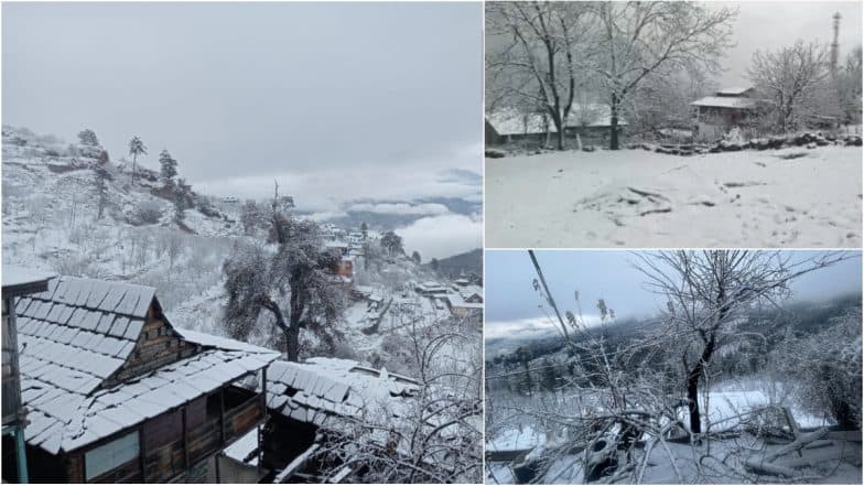 Snowfall in India Photos and Videos: From Jammu and Kashmir's Anantnag to Tamil Nadu's Ooty, Winters Get Bitter As Temperature Further Dips in These Regions