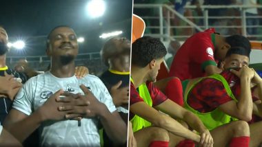 South Africa Football Team Does Cristiano Ronaldo’s ‘Sleep’ Celebration After Match Winning Goal Against Morocco in AFCON 2023, Video Goes Viral