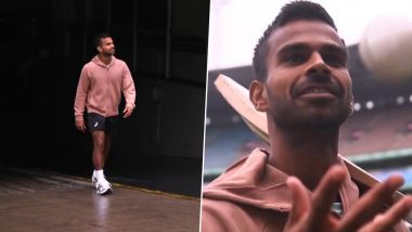 Sumit Nagal Visits MCG, Plays Cricket Ahead of his Second Round Match in Australian Open 2024 (Watch Video)