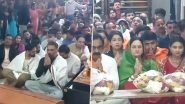 Suniel Shetty, His Son Ahan Shetty and Madhya Pradesh Minister Rakesh Singh Offer Prayers at Ujjain&rsquo;s Mahakaleshwar Temple (Watch Video)