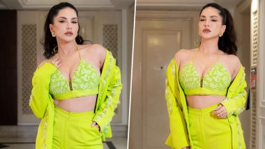 Sunny Leone Is As Bright as the Sun in a Stunning Lemon Yellow Outfit (See Pics)