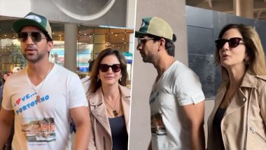 Sussanne Khan and Beau Arslan Goni Return from Their New Year Vacation (Watch Video)
