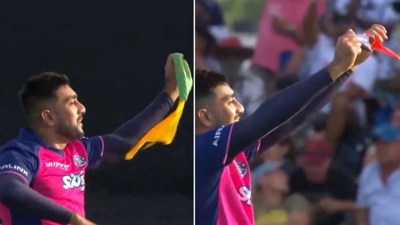 Tabraiz Shamsi Performs Magic Trick As Celebration After Taking a Wicket in Paarl Royals vs MI Cape Town SA20 2024 Match (Watch Video)