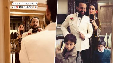 New Year 2024: Kareena Kapoor Khan–Saif Ali Khan and Their Kids Taimur and Jeh Celebrate New Year’s Eve in Style (View Pic)
