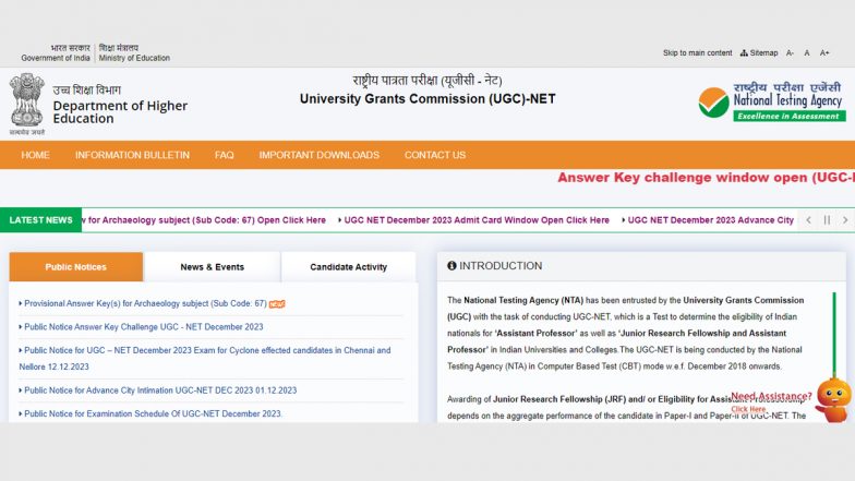 UGC NET Result 2023: Final Answer Key and Cut-Off List of National ...