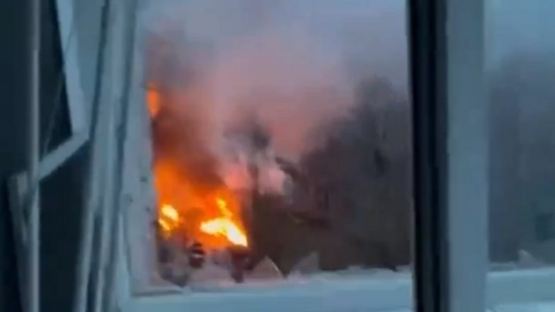 Russia Launches Another Missile Attack on Ukraine As Multiple Buildings in Kyiv and Kharkiv Hit, Casualties Reported (Watch Videos)