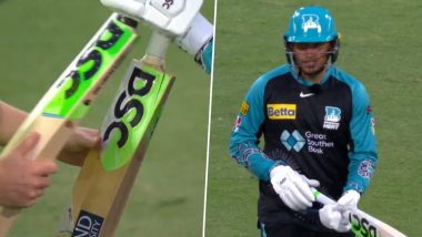 Usman Khawaja Reveals Wife Rachel's Suggestion To Take Extra Bat Saved Him As His First One Broke During Brisbane Heat vs Perth Scorchers BBL 2023-24 Match (Watch Video)