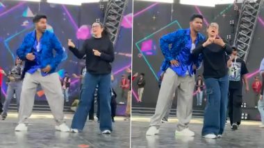 Filmfare Awards 2024: Varun Dhawan and Karisma Kapoor Rehearse Before Their Stage Performance for 69th Edition of the Show (Watch Video)