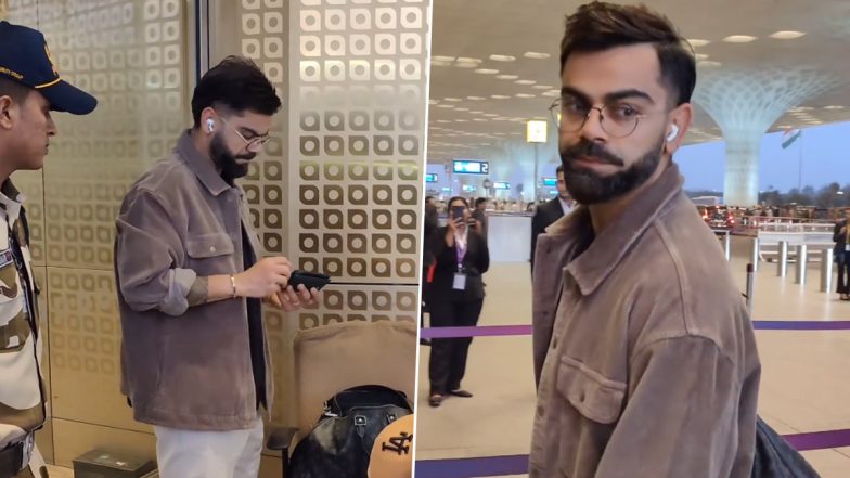 Virat Kohli Leaves for Indore To Join Team India Ahead of IND vs AFG 2nd T20I 2024 (Watch Video)